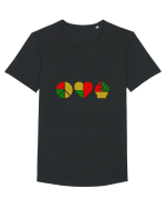 Peace Love Resist Tricou mânecă scurtă guler larg Bărbat Skater