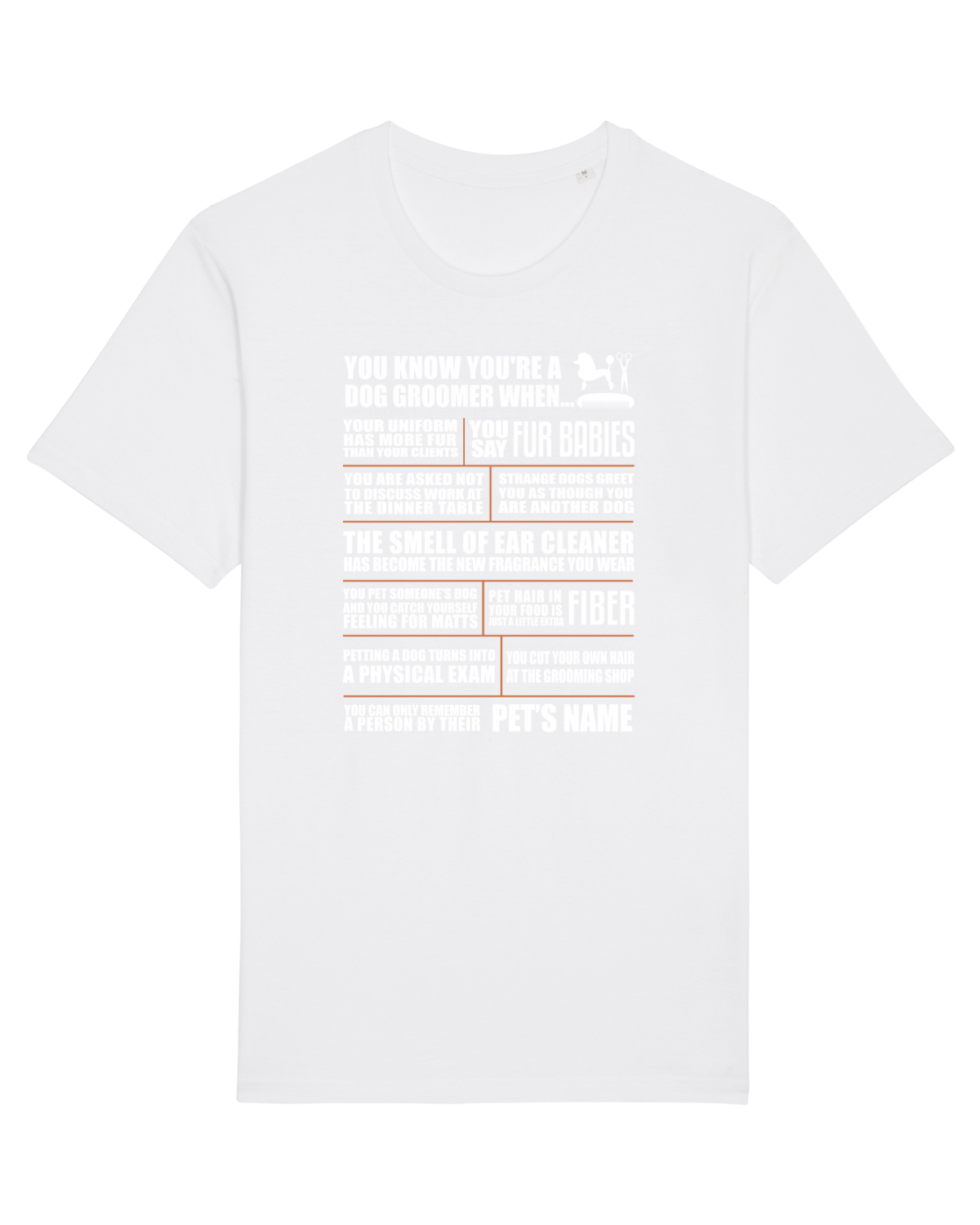 Tricou mânecă scurtă Unisex Rocker White