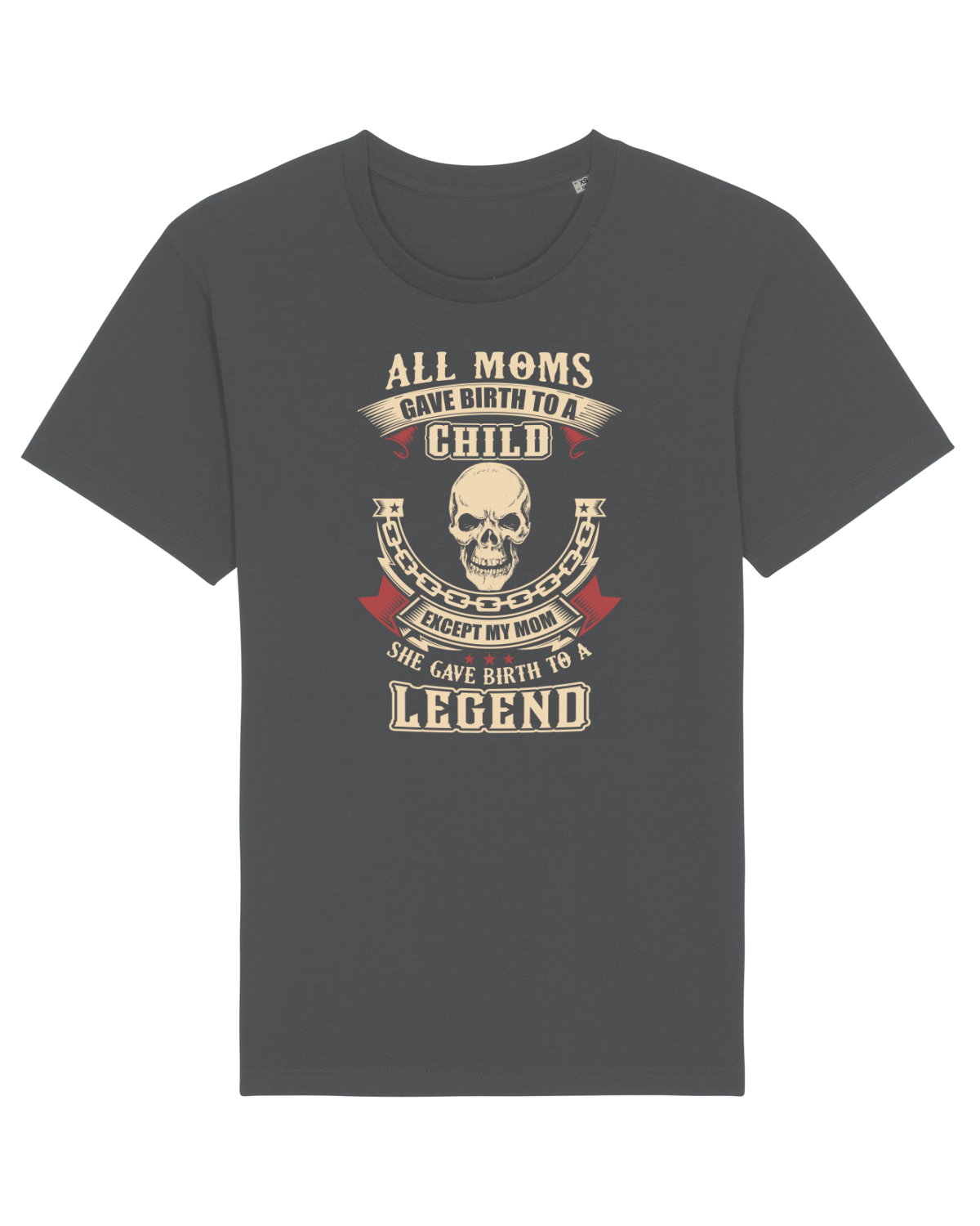 Tricou mânecă scurtă Unisex Rocker Anthracite