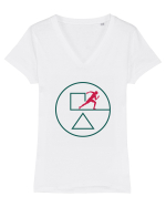 Player Jocul Calamarului Tricou mânecă scurtă guler V Damă Evoker