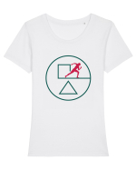 Player Jocul Calamarului Tricou mânecă scurtă guler larg fitted Damă Expresser