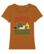 Pentru Craciun Amuzant Cu Pisica  Tricou mânecă scurtă guler larg fitted Damă Expresser
