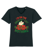 Pentru Craciun Amuzant Cu Pisica  Tricou mânecă scurtă guler V Bărbat Presenter