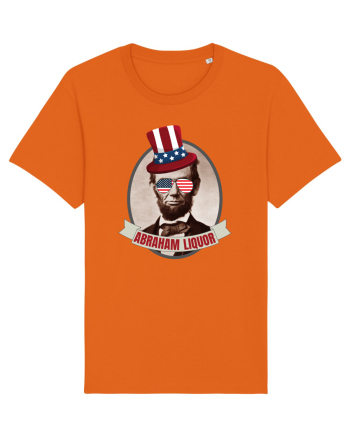 Amuzant Abraham Lincoln Bright Orange
