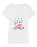 Quarantine Love Tricou mânecă scurtă guler V Damă Evoker
