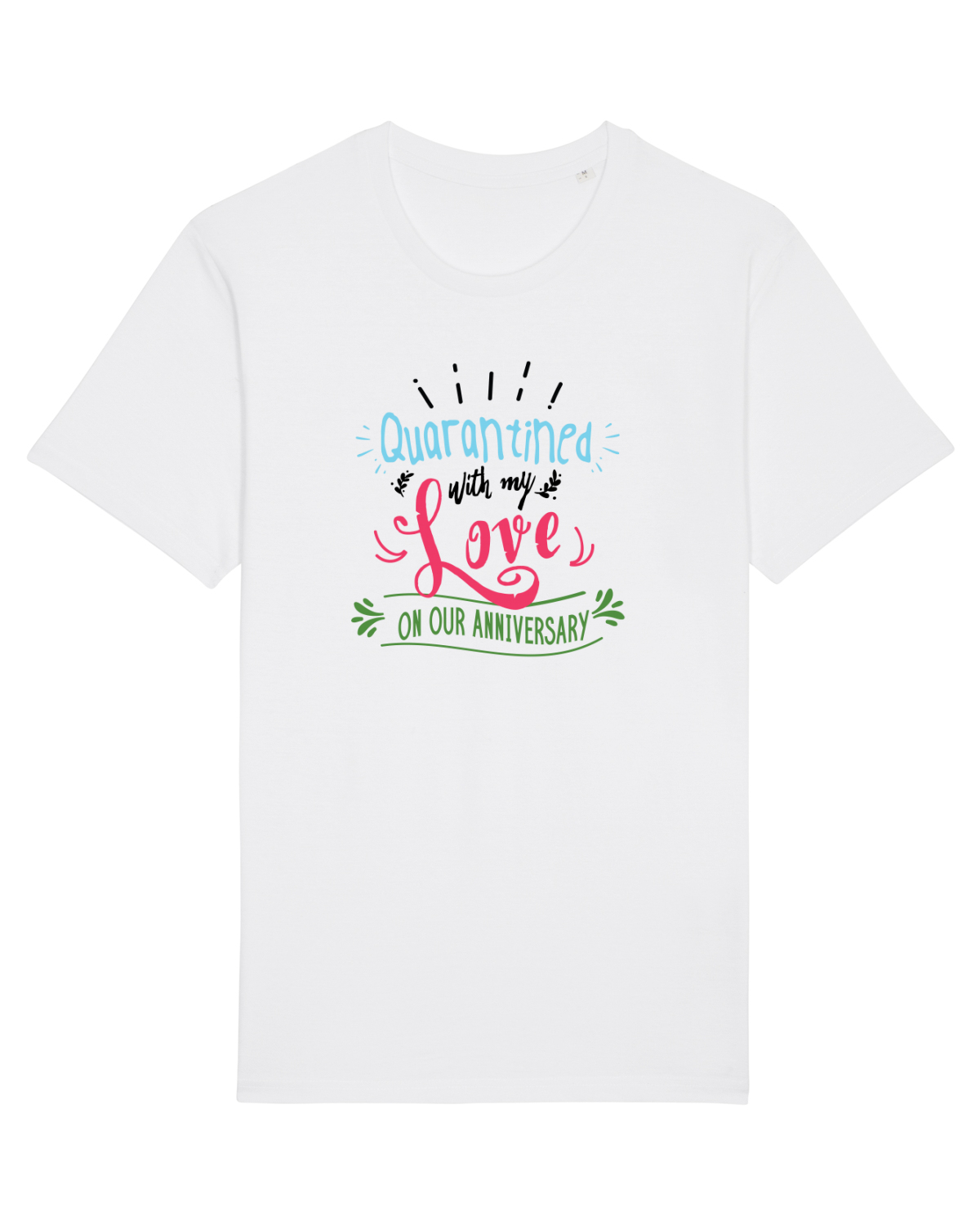 Tricou mânecă scurtă Unisex Rocker White