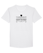 Inspiro #28 Tricou mânecă scurtă guler larg Bărbat Skater