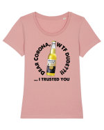 Corona Bere Tricou mânecă scurtă guler larg fitted Damă Expresser