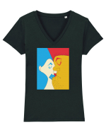 The kiss Tricou mânecă scurtă guler V Damă Evoker