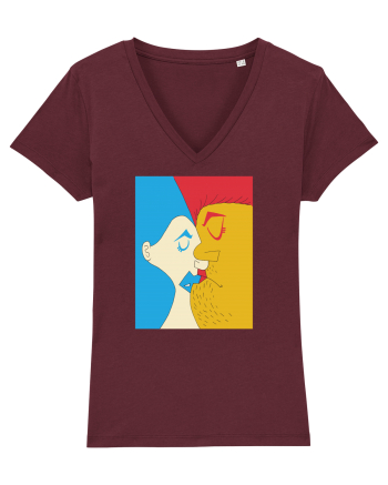 The kiss Burgundy