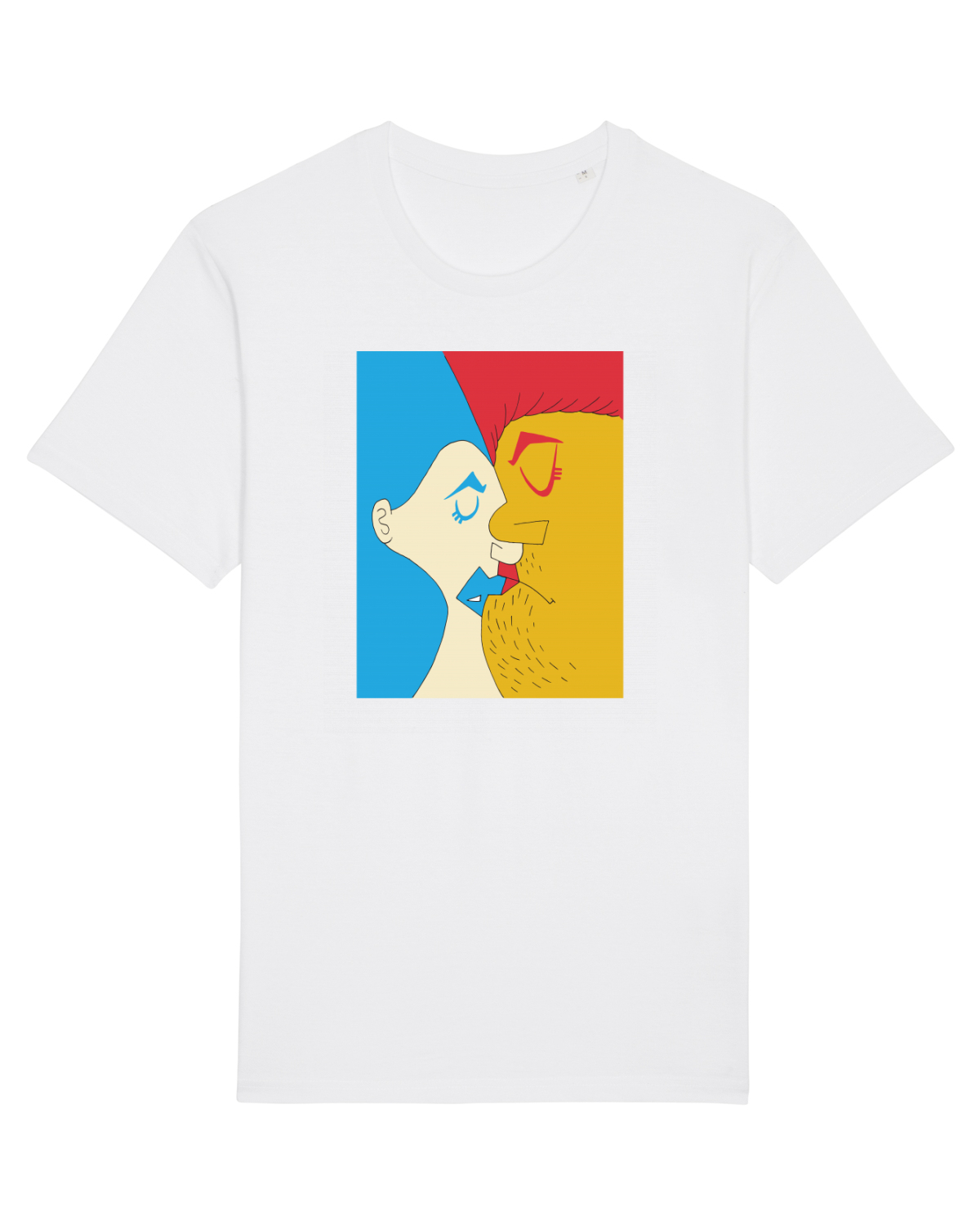 Tricou mânecă scurtă Unisex Rocker White