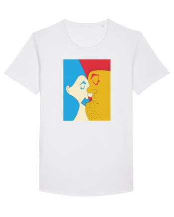 The kiss White