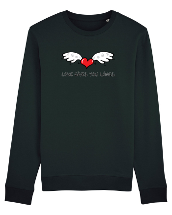 Love gives you wings Black