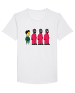Squid Game 456 Tricou mânecă scurtă guler larg Bărbat Skater