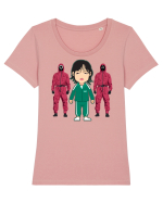 Squid Game 067 Tricou mânecă scurtă guler larg fitted Damă Expresser