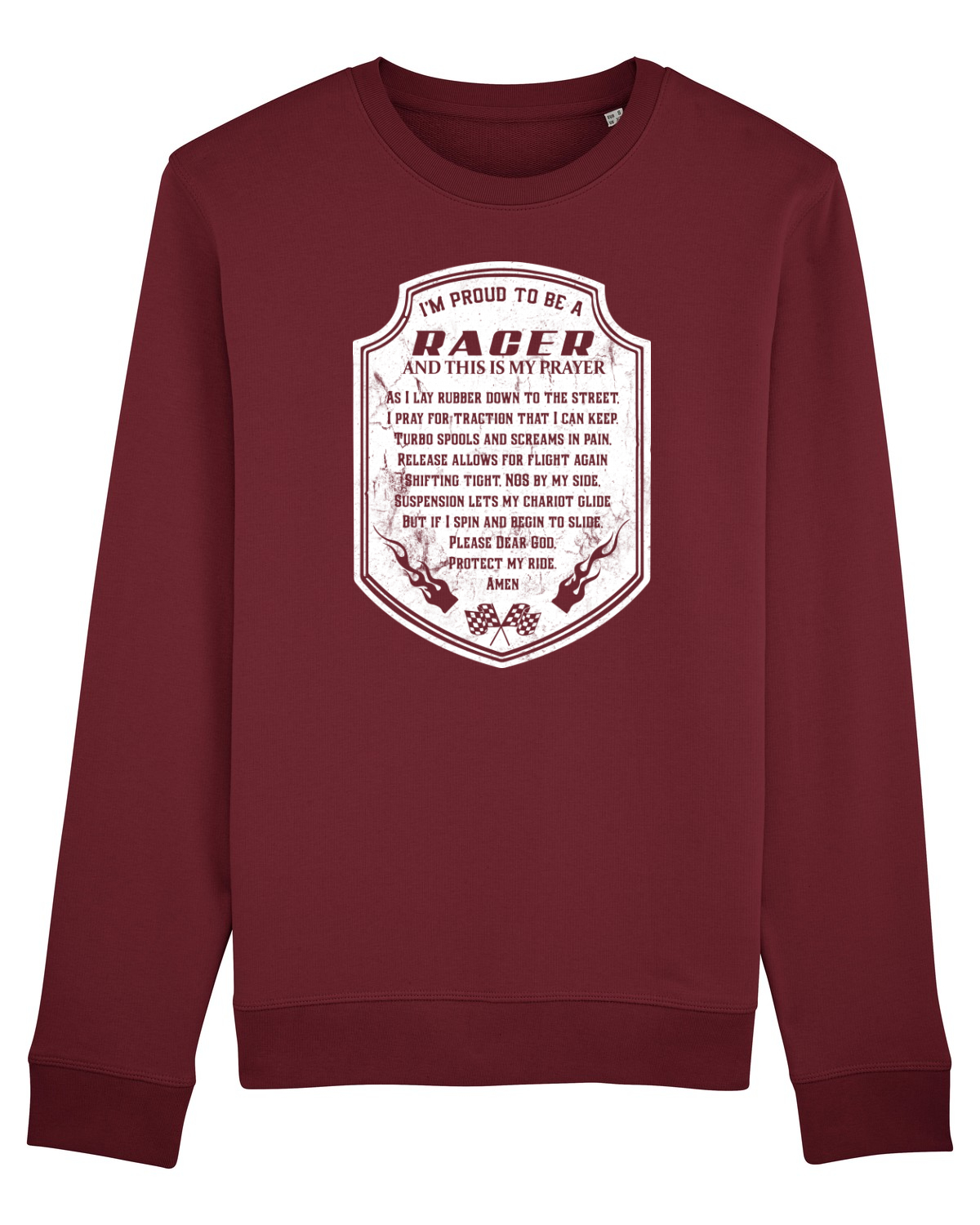 Bluză mânecă lungă Unisex Rise Burgundy
