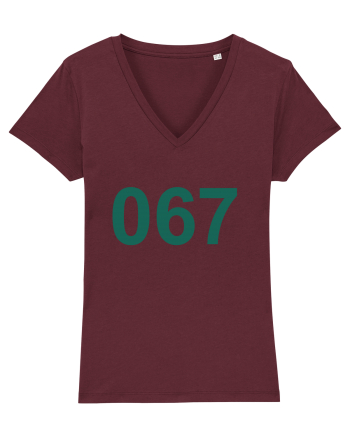 Player 067 Squid Game Burgundy