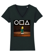 Player 456 Squid Game Tricou mânecă scurtă guler V Damă Evoker