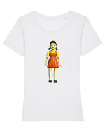The Doll Jocul Calamarului Tricou mânecă scurtă guler larg fitted Damă Expresser