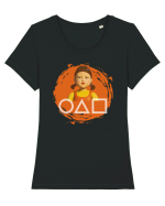 The Doll Signs Jocul Calamarului Tricou mânecă scurtă guler larg fitted Damă Expresser