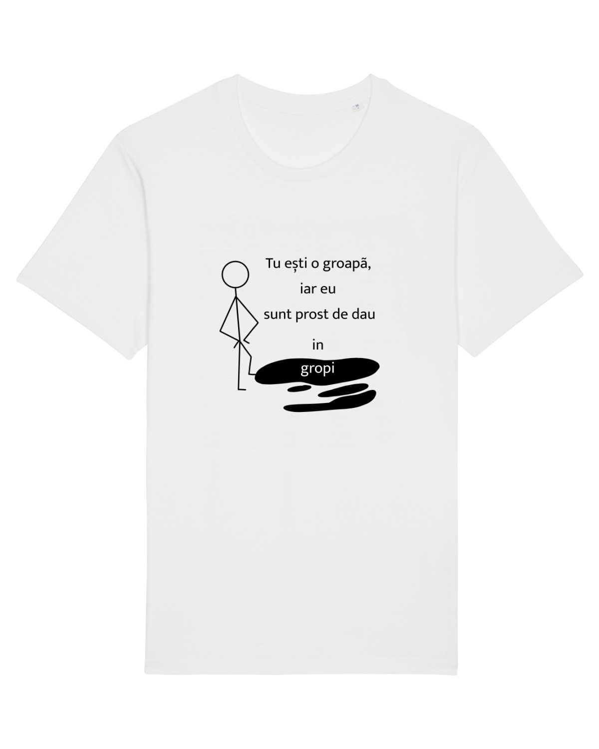 Tricou mânecă scurtă Unisex Rocker White