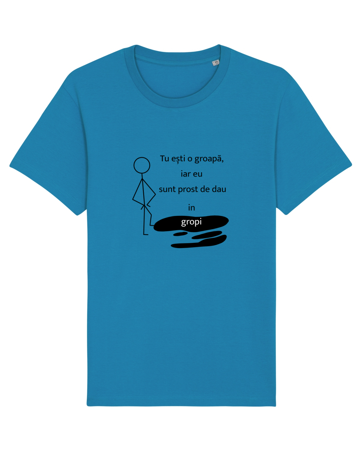 Tricou mânecă scurtă Unisex Rocker Azur