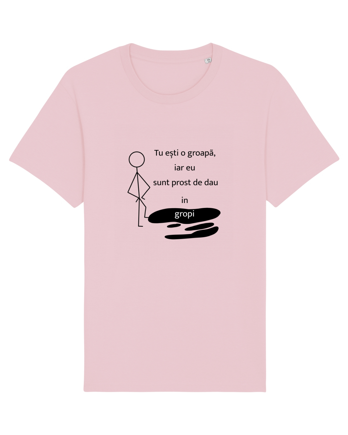 Tricou mânecă scurtă Unisex Rocker Cotton Pink