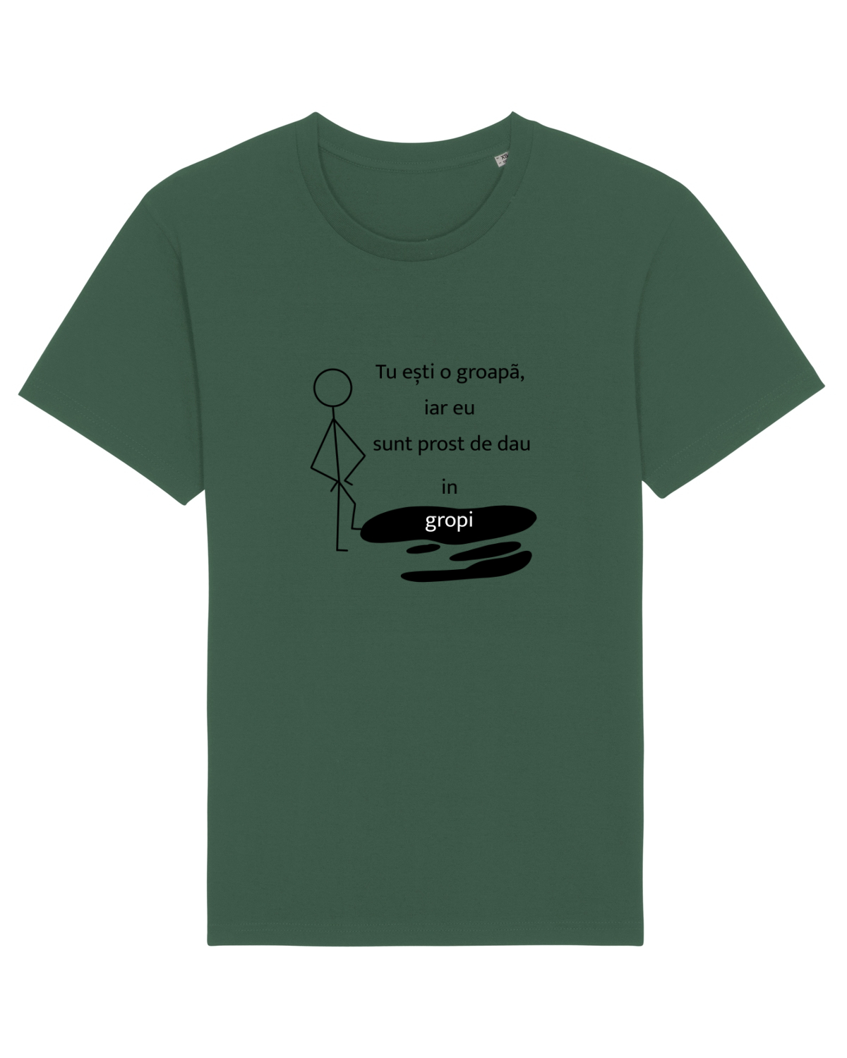 Tricou mânecă scurtă Unisex Rocker Bottle Green
