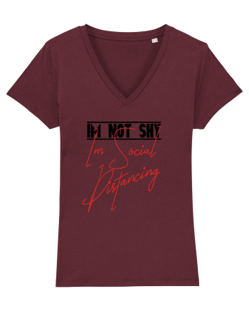 I'm not shy Burgundy