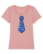 Cravata model marin Tricou mânecă scurtă guler larg fitted Damă Expresser