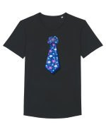Cravata model marin Tricou mânecă scurtă guler larg Bărbat Skater