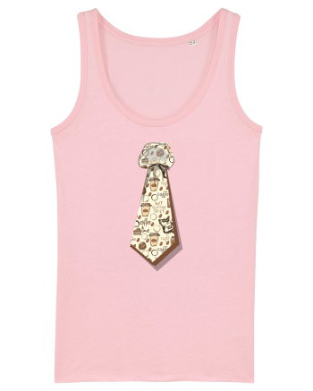 Cravata model cafea Cotton Pink