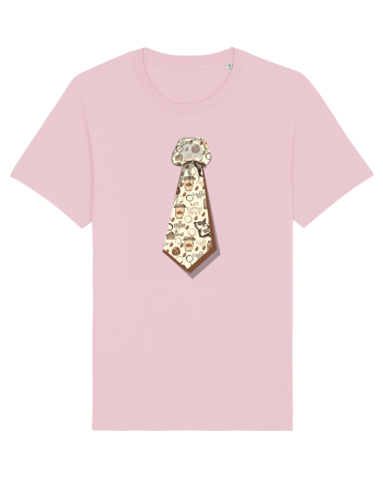 Cravata model cafea Cotton Pink
