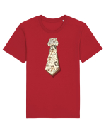 Cravata model cafea Tricou mânecă scurtă Unisex Rocker