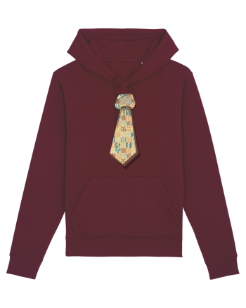 Cravata hieroglife Burgundy
