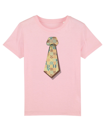 Cravata hieroglife Cotton Pink
