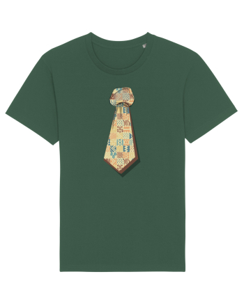 Cravata hieroglife Bottle Green