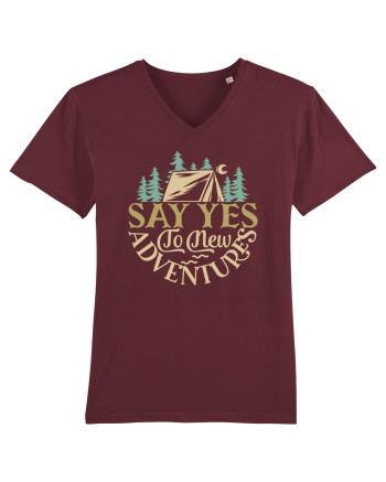 Say yes to new adventures Burgundy