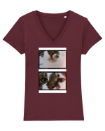 Cats Tricou mânecă scurtă guler V Damă Evoker