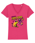 eat slow Tricou mânecă scurtă guler V Damă Evoker