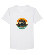Space View Tricou mânecă scurtă guler larg Bărbat Skater