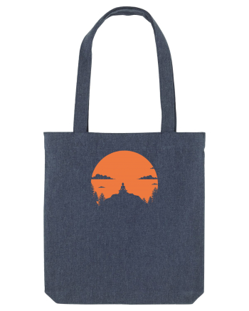 mountains yoga Midnight Blue