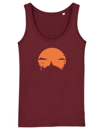 mountains yoga Burgundy
