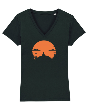 mountains yoga Black