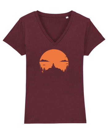 mountains yoga Burgundy