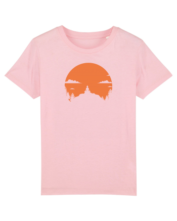 mountains yoga Cotton Pink