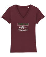 PEW PEW Specialist Tricou mânecă scurtă guler V Damă Evoker