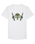 Punisher's Guns Tricou mânecă scurtă guler larg Bărbat Skater
