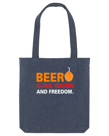 Beer, Guns, Bacon and Freedom Midnight Blue