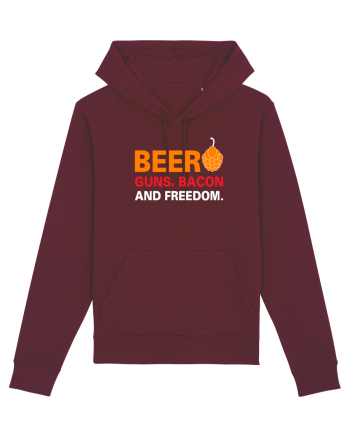 Beer, Guns, Bacon and Freedom Burgundy